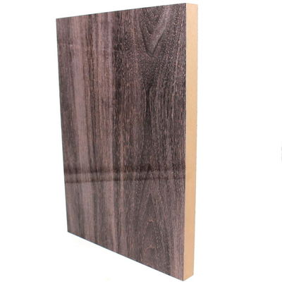 Scratch Resistant Wardrobe High Gloss MDF Panels With PET Film