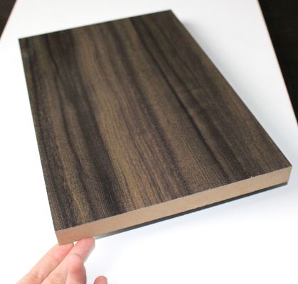 Scratch Resistant Wardrobe High Gloss MDF Panels With PET Film
